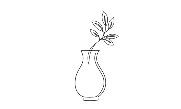 Animated Line Art Gardening Leaves Tob: A Flow of Modern Elegance