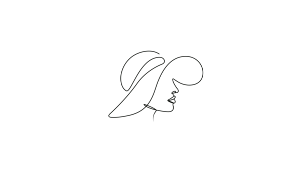 Animated One Line Drawing of Women: Elegant Minimalism
