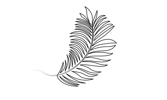 Dynamic Elegance: Harnessing Plam Leaves Animated Outline for Modern Design