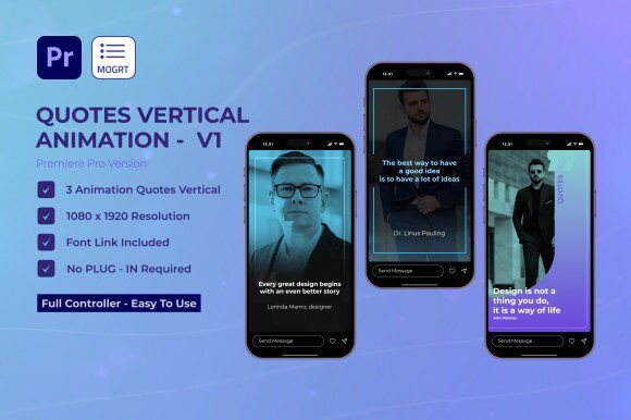 Elevate Your Content with Quotes Stories V1 for Premiere Pro