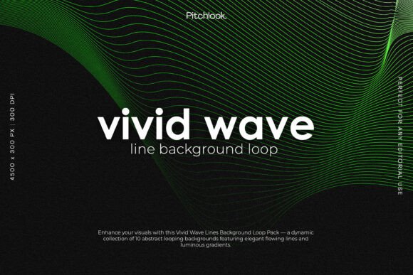 Elevate Your Visuals with the Vivid Wave Line Background Loop