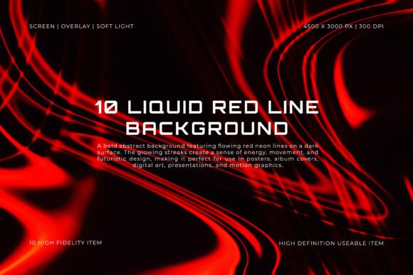 Energize Your Visuals with Liquid Red Line Backgrounds