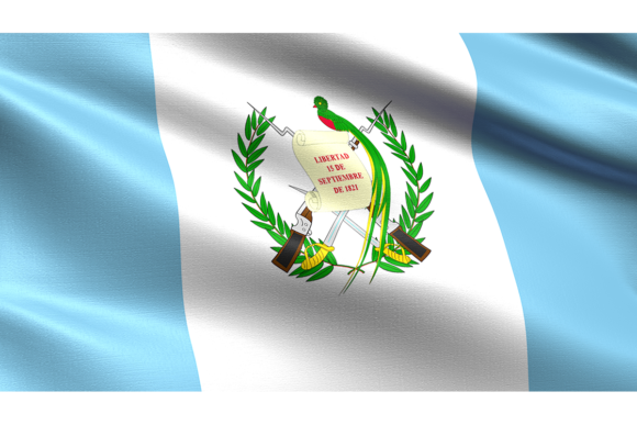 Guatemala Flag: Waving Fabric Texture for Dynamic Design