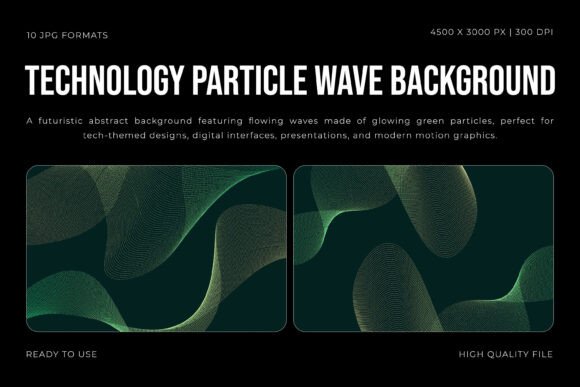 Infuse Your Projects with a Technology Particle Wave Background