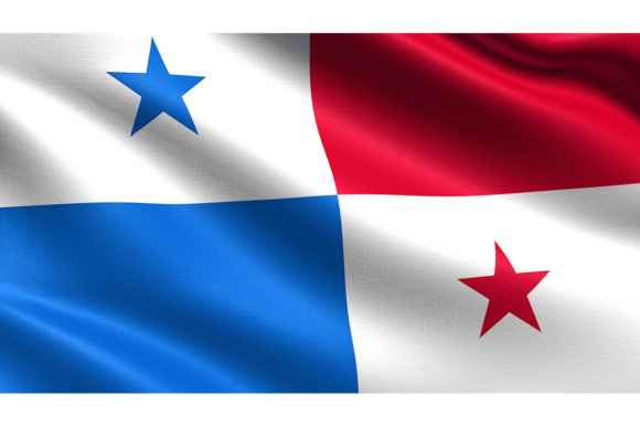 Panama Flag, Waving Fabric Texture: Elevate Your Design Assets