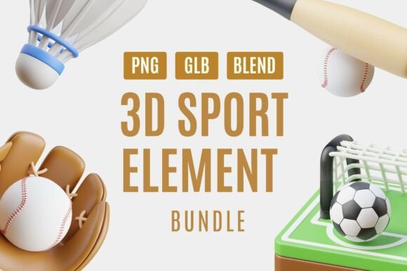 Play in 3D: Sport Element Bundle for Dynamic Design