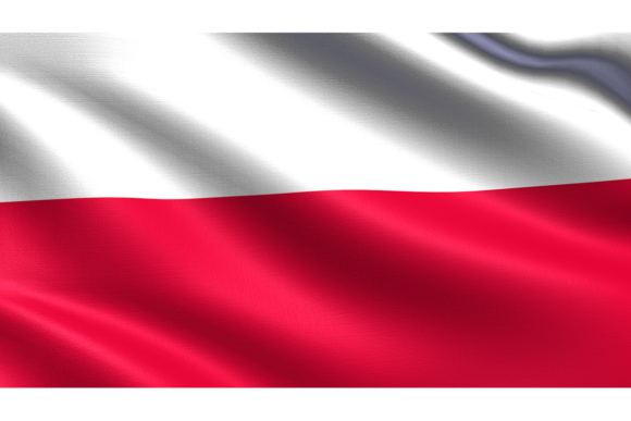 Poland Flag: Waving Fabric Texture for Dynamic Designs