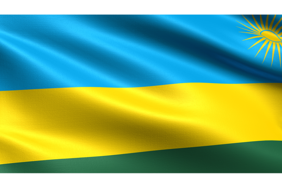 Rwanda Flag: A Waving Fabric Texture for Your Creative Projects