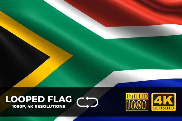 South Africa Looping Flag 4K Resolution: The Ultimate Design Asset