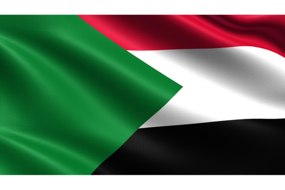 Sudan Flag: Waving Fabric Texture for Dynamic Design