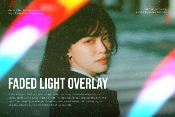 Transform Your Photos: The Faded Light Overlay Collection