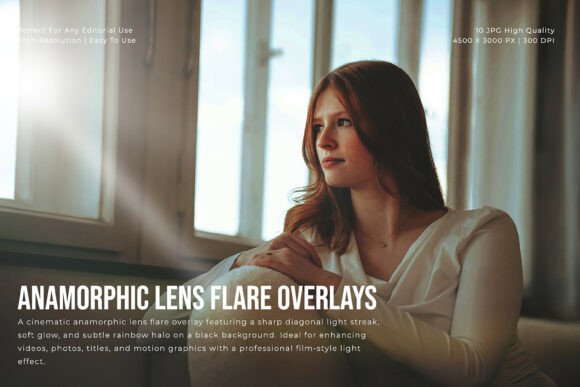 Transform Your Visuals with Anamorphic Lens Flare Overlays