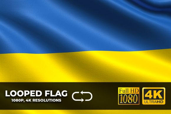 Ukraine Looping Flag 4K: Cinematic Motion for Modern Design