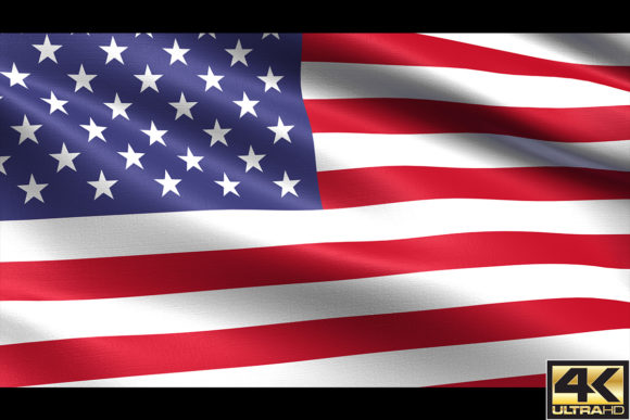 United States Looping Flag 4K: A Dynamic Design Asset